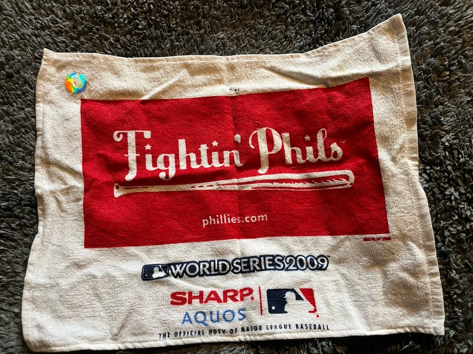 Toalla de rally Philadelphia Phillies Fightin Phils Serie Mundial 2009 Foto 1 de 1