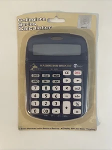 UW Huskies Taschenrechner Collegiate Serie solarbetrieben mit Batterie *WIE BESEHEN (NOS) - Bild 1 von 3