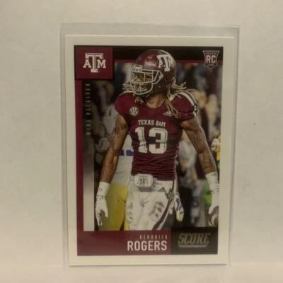 #384 Kendrick Rogers Rookie Texas A&M 2020 Score Football Card LQ - Image 1 of 2