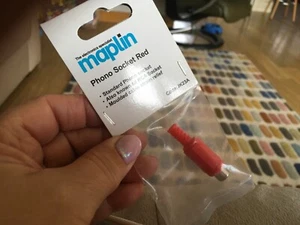 Maplin Standard Phono Socket RED RCA Female JK23A - Picture 1 of 1