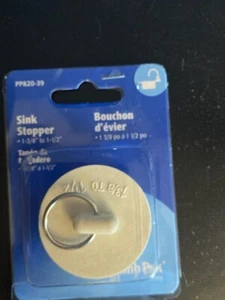 Plumb Pak  1-3/8 to 1-1/2 in. Dia. Tub/Sink Stopper -White Rubber - Picture 1 of 3