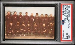 1954 Blue Band Sporten En Spelen #104 Equipo Hungría PSA 6 Pop 2, 2 Fútbol superior - Imagen 1 de 2