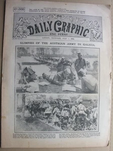 1915 DAILY GRAPHIC July 1 Poisonous Gas, Bentinck Colliery, King George Hospital - Picture 1 of 6