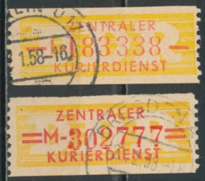 DDR 1958 ZKD Mi.-Nr. 16 L, 17 M - Dienstmarken B - gestempelt / o - Imagen 1 de 1