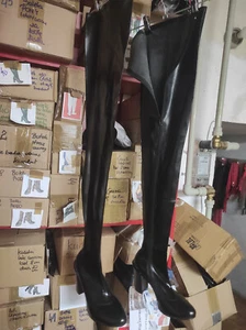 Overknee Stiefel Latex gummi viele farben Größen 38-47 Absatz 11cm Poland - Bild 1 von 6