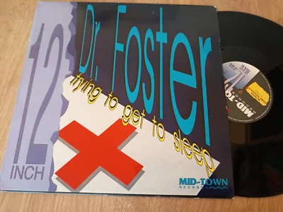 maxi 12" Single - Dr. Foster – Trying To Get To Sleep  Techno House 1991  EX/NM - Photo 1/2