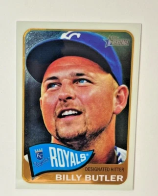 2014 Topps Heritage BILLY BUTLER Refractor /999 #474 Royals - Image 1 of 2