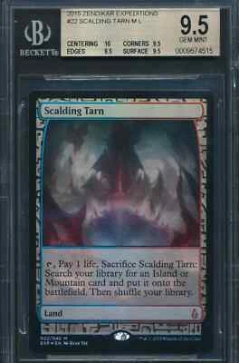 QUAD+ MTG Magic Zendikar Expeditions Scalding Tarn BGS 9.5 FOIL (10,95,95,95) - Image 1 of 2