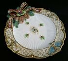 Vintage Fitz and Floyd Christmas Wreath Wall Ornament Plate. Size approx. 10 1/2