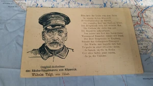 Postal ladrón von Köpenick Wilhelm Voigt Orignl Afn Heilige postal 8716 - Imagen 1 de 2