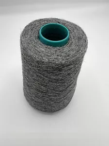 50% Alpaca/50% Lambswool. 250g Cone. Mid Grey Melange. 1/9.6nm. 2ply Knit. Italy - Picture 1 of 6