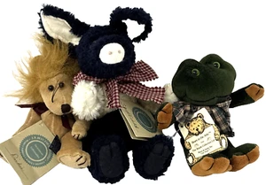 Vintage Boyd’s Friends Mixed Plush Lot Of 3 With Tags Dickie Sheffield Ezra - Picture 1 of 19