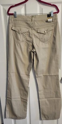 Nuevo con etiquetas Pantalones Pantalones Nine West Talla 10 Beige Elastizados Corte Bota Oficina Carrera Foto 1 de 4
