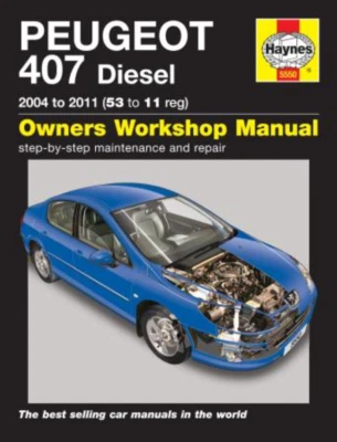 Peugeot 407 2004-2011 Diesel Haynes Manual de taller - Imagen 1 de 4