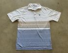 Vintage Lacoste Club Striped Color Block Cotton Intimate Blend Polo Shirt Size M