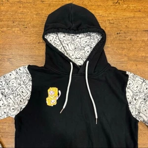 LankyBox Foxy Boxy Black Pullover Hoodie Sweatshirt Sweater Boy Girl Youth Kid L - Picture 1 of 10