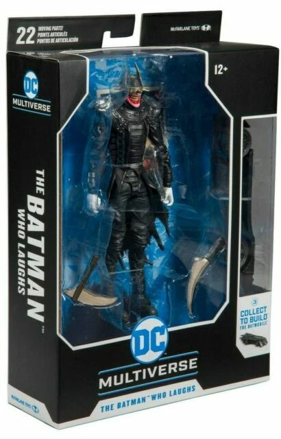 McFarlane Toys DC Multiverse Batman Who Laughs 7 inch Action Figure with Build-A Rebirth Batmobile - 154030