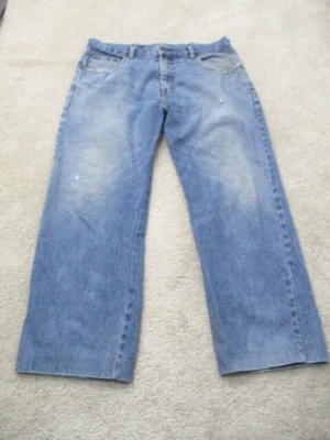 Vintage Request Baggy Denim Jeans Mens 36 x 28 Hemmed Hip Hop Y2K 90s - Image 1 of 4