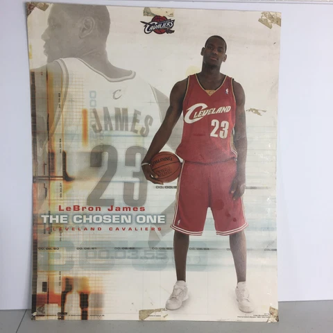 Vintage Lebron James Poster Board Cleveland Cavaliers (Damaged) Cover