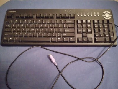 MEDION Computer Plug In Standard Keyboard with additional shortcut buttons - Image 1 of 2