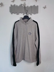 Reebok MLB Colorado Rockies Quarter-Zip Fleece Jacket Gray and Black Men's Large - Picture 1 of 7