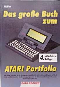 ATARI PORTFOLIO -- DAS GROSSE BUCH ZUM ATARI PORTFOLIO (DATA BECKER) #4. AUFLAGE - Bild 1 von 9