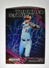 22 Prizm Draft Picks Baseball Thunderstruck Purple Wave #TH-TV Trystan Vrieling