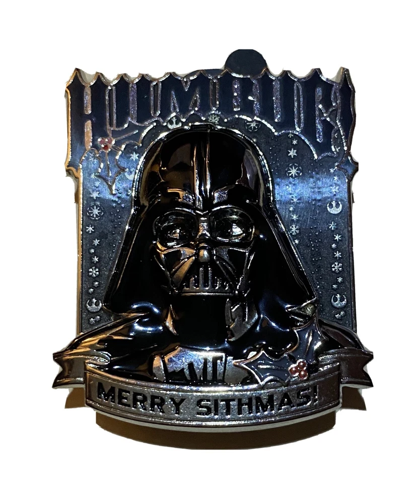 Prendedor Disney 3D Star Wars Darth Vader Navidad Humbug Feliz Navidad Disney Foto 1 de 1