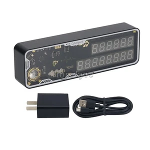 Cyberpunk RGB Nixie Tube Clock LED Clock Support Day Timing/ Countdown - Picture 1 of 7