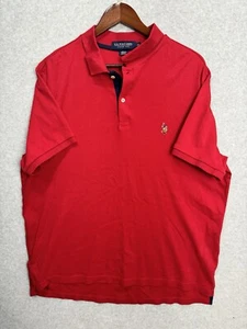 Us Polo Assn Luxury Feel Stretch Soft Men's XXL Red Flesh Pony 100% Cotton EUC - Picture 1 of 8