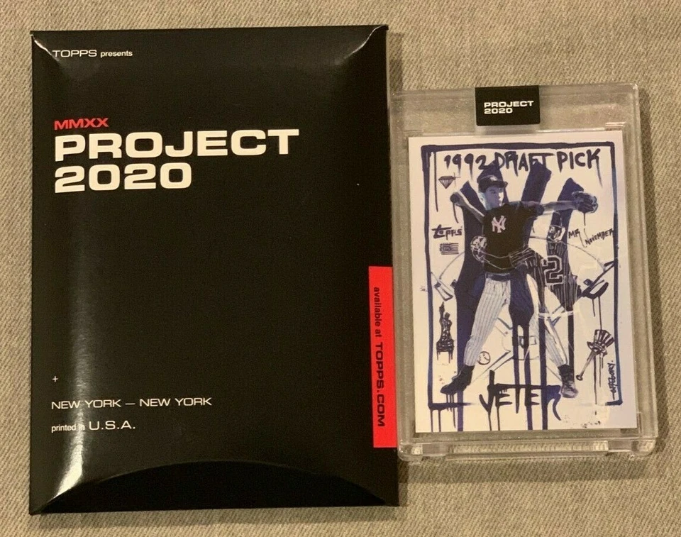 Topps Project 2020 #93 1993 Derek Jeter by Gregory Siff w/ Box Yankees - Image 1 of 3
