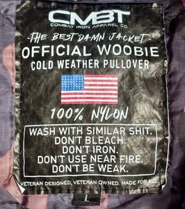 Combat Iron Apparel Size Large Made in USA Official Woobie Jacket Read Tag - Picture 1 of 3
