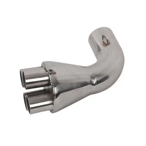 Auspuff Adapter Edelstahl 90° gebogen 4 in 1 für BMW K75 K100 - Bild 1 von 4
