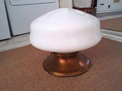 ANTIGUA LÁMPARA ESCOLAR GLOBO 14" Foto 1 de 4