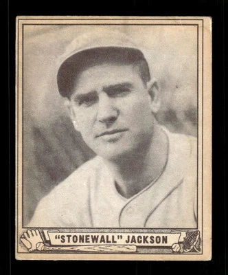 1940 Play Ball #158b Stonewall Jackson - Superman ad on back of card - GOOD - Image 1 of 2
