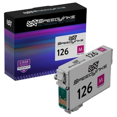 Cartucho de tinta Epson de repuesto Speedyinks 126 T126 magenta de alta capacidad Foto 1 de 4