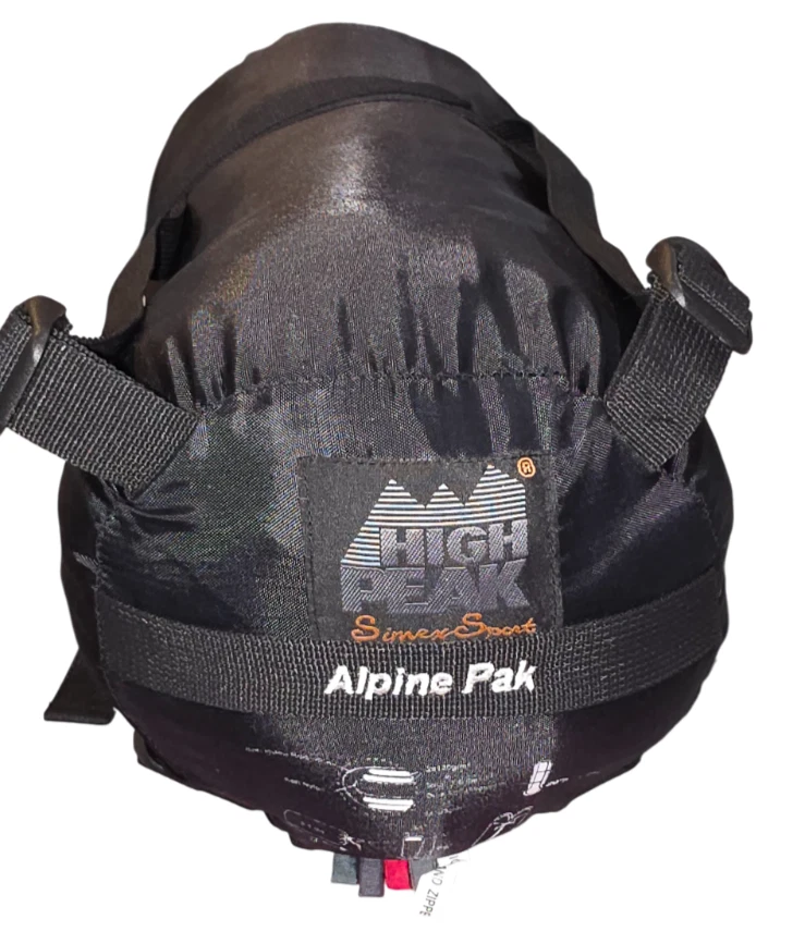 High Peak Simex Sport Alpine Pak Sleeping Bag +20°F 34x90 Nylon Ripstop - Image 1 of 4