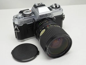 Classic Minolta X500 35mm Film Camera + Tokina AT-X 28-85mm f/3.5-4.5 Zoom Lens - Picture 1 of 11