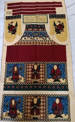 WOODLAND SANTA Delantal y Guante de Horno Corte y Coser DEBBIE MUMM Tela de Navidad Foto 1 de 4