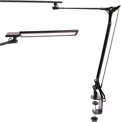 LED Desk Lamp, Architect Task 12W Eye-Caring Metal Swing Arm Black  - Image 1 of 4