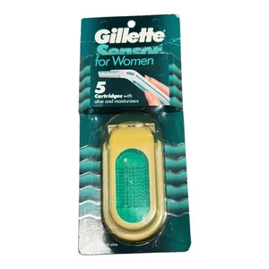 Vintage Gillette Sensor nachfüllbarer Rasierer Griff für Frauen mit 5 Patronen Neu aus altem Lagerbestand - Bild 1 von 2