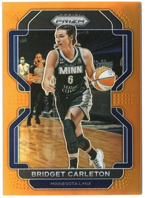 2022 Panini Prizm BRIDGET CARLETON Orange Prizms /49 Refractor Lynx WNBA Canada - Image 1 of 2