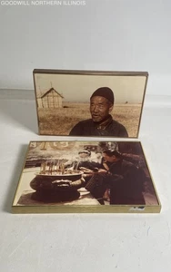 2 Vintage Photograph Prints Of A Chinese Farmer From 1947 & Women With Incense - Picture 1 of 7