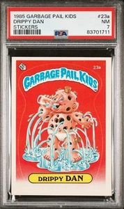 1985 Topps Garbage Pail Kids Set-Break #23a Drippy Dan PSA 7 NM - Picture 1 of 2