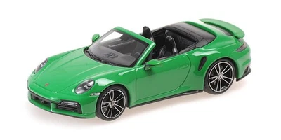 1:43 MINICHAMPS Porsche 911 (992) Turbo S Cabriolet Green 2020 410069482 - Immagine 1 di 2