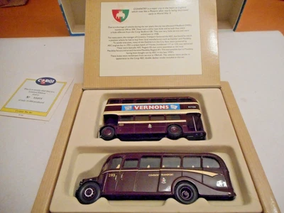 Corgi 97061 Buses of Coventry AEC Bus & Bedford OB Coach + Ltd Ed Cert + Box — 第 1/4 张图片