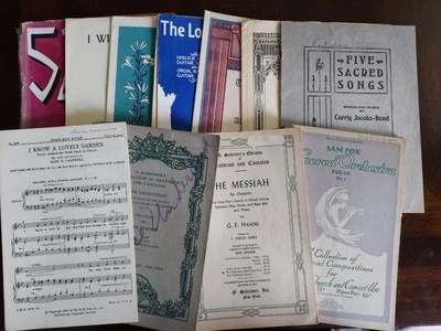 Lot Of 17 Sacred Church Holiday Songbook Sheet Music Violin Piano Band Orchestra - Image 1 of 4