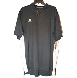 NEW Russell Athletic Women’s 3XL Dri Fit Polo Shirt (Black & White Coach, NWT) - Picture 1 of 5