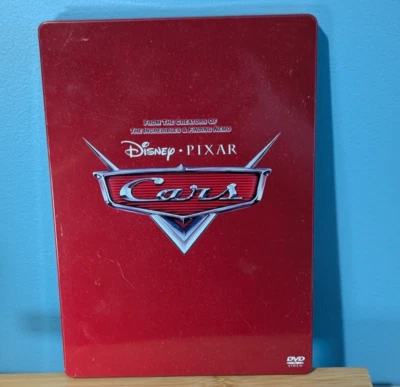 Disney Pixar Cars (2006, DVD) SteelBook Widescreen - Imagem 1 de 4