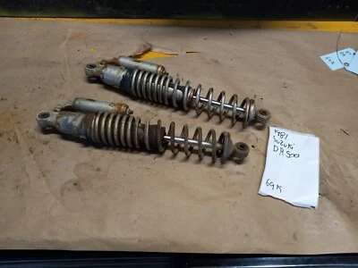 Amortiguadores traseros Suzuki DR500 #69K 1981, amortiguadores dobles Foto 1 de 4